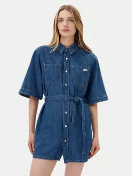 Джинсовое платье свободного кроя J20J225169 Calvin Klein Jeans, синий