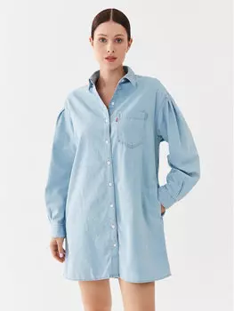 Джинсовое платье свободного кроя Levi's, синий