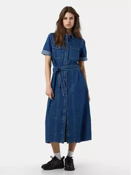 Джинсовое платье свободного кроя Noisy May, синий