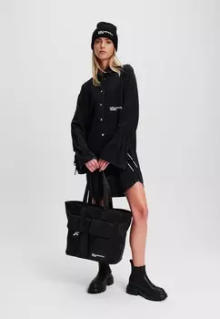 Джинсовое платье TIED-SLEEVE Karl Lagerfeld, черный