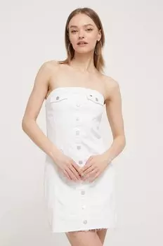 Джинсовое платье Tommy Jeans, белый