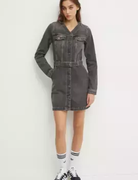 Джинсовое платье Tommy Jeans, серый