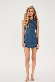 Джинсовое платье TRF ZARA, синий