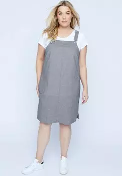 Джинсовое платье Ulla Popken, серый деним