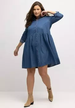 Джинсовое платье Ulla Popken, синий деним