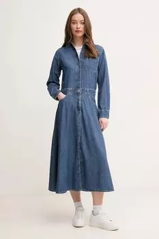 Джинсовое платье United Colors Of Benetton, синий