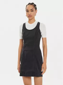 Джинсовое платье узкого кроя Lee, черный