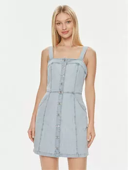 Джинсовое платье узкого кроя Levi's, синий