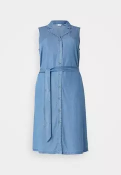 Джинсовое платье Vmcbree Shirt Dress Vero Moda, средний синий деним