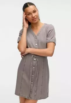 Джинсовое платье VMJANET KURZES Vero Moda, цвет Light Grey Denim