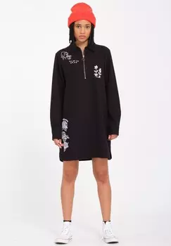 Джинсовое платье Volcom, черный