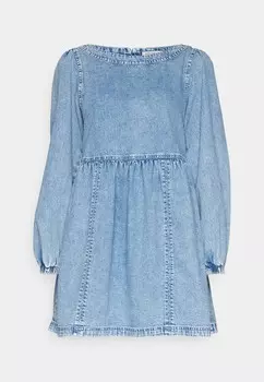 Джинсовое платье ZAATAR BABYDOLL MINI American Eagle, синий