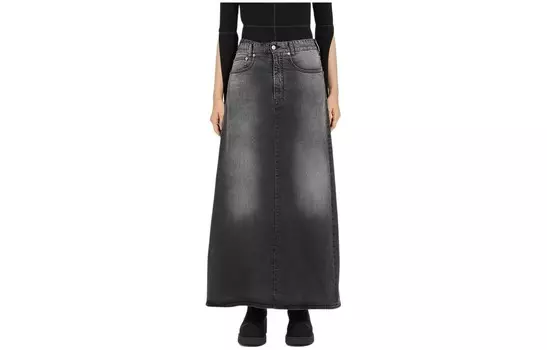 Джинсовое платье женское черное Mm6 Maison Margiela