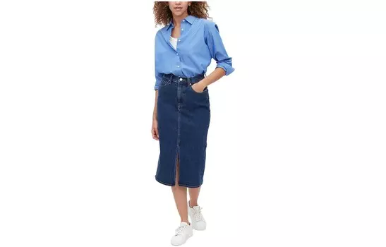 Джинсовое платье женское Sea Blue Uniqlo