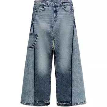 Джинсовое платье женское средне-синее Zara