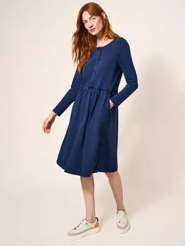 Джинсовое трикотажное платье White Stuff Marsia, средний деним