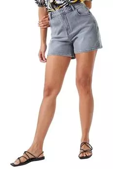 Джинсовые эластичные шорты из стираного денима Roman, серый