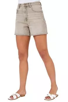 Джинсовые эластичные шорты из стираного денима Roman, бежевый