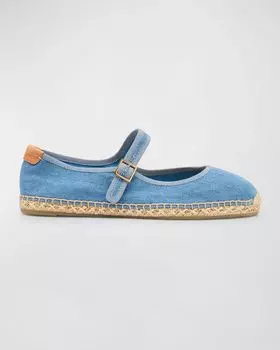 Джинсовые эспадрильи Mary Jane Tory Burch, цвет Denim