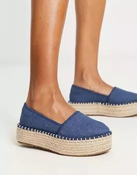 Джинсовые эспадрильи на плоской платформе ASOS Journal