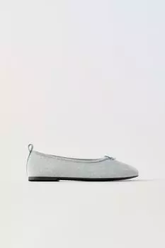 Джинсовые балетки ZARA, синий