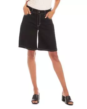 Джинсовые бермуды Karen Kane, черный