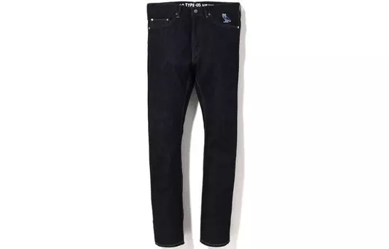 Джинсовые брюки BAPE X OVO 2008 Type-05 A Bathing Ape, индиго
