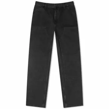 Джинсовые брюки Carhartt WIP с двойным коленом, черный