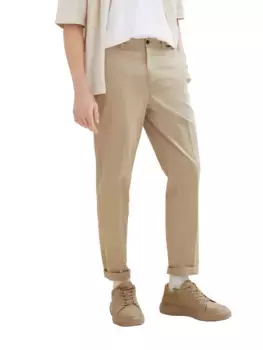 Джинсовые брюки-чиносы TOM TAILOR с эластичным наполнением Tom Tailor Denim, бежевый