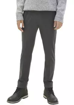 Джинсовые брюки-чиносы TOM TAILOR с заглаженными складками Tom Tailor Denim, серый