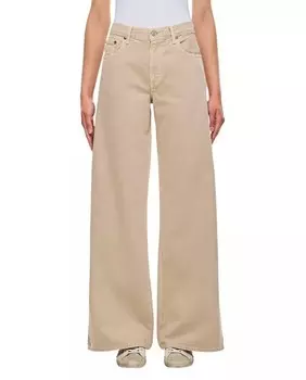 Джинсовые брюки clara Agolde, бежевый