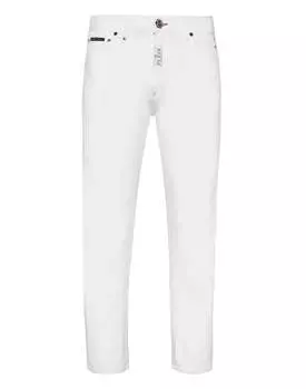 Джинсовые брюки Detroit Fit Hexagon PHILIPP PLEIN, цвет snow white (no rotture)