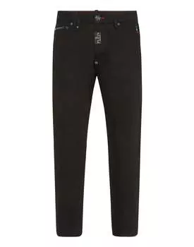 Джинсовые брюки Detroit Fit Hexagon PHILIPP PLEIN, цвет noir plein