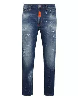 Джинсовые брюки Detroit Fit PHILIPP PLEIN, цвет blu tiger