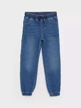 Джинсовые брюки для мальчиков с эластичной резинкой на талии LCW Kids, среднее индиго родео
