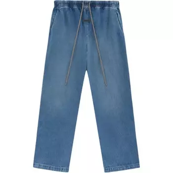 Джинсовые брюки для отдыха Core Collection Fear Of God Essentials, цвет Creek Blue/Med Wash