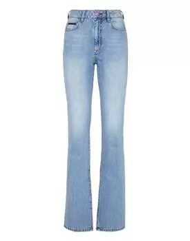 Джинсовые брюки Flare Fit Iconic Plein PHILIPP PLEIN, цвет grisaille turquoise