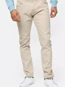Джинсовые брюки инсамарио Indicode, бежевый