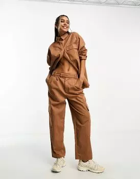 Джинсовые брюки-карго ASOS DESIGN