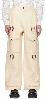 Джинсовые брюки карго Off-White O-Ring Charles Jeffrey Loverboy