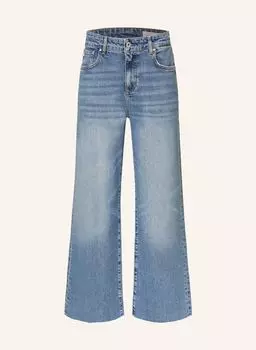 Джинсовые брюки-кюлоты цвета сэйдж Ag Jeans, мультиколор