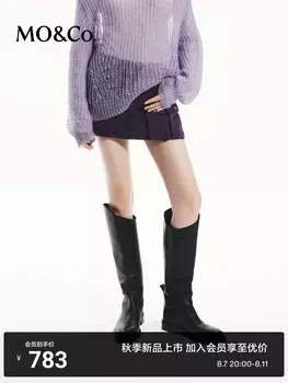 Джинсовые брюки-кюлоты Moco, фиолетовый