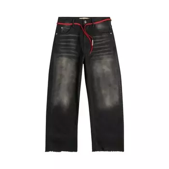 Джинсовые брюки Marni с завязками, цвет Черный