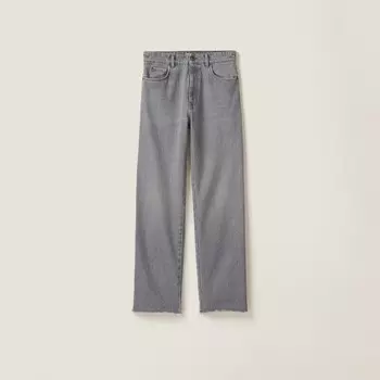 Джинсовые брюки Miu Miu, серый