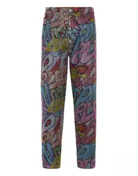 Джинсовые брюки Mom Fit Броши PHILIPP PLEIN, цвет indigo blue