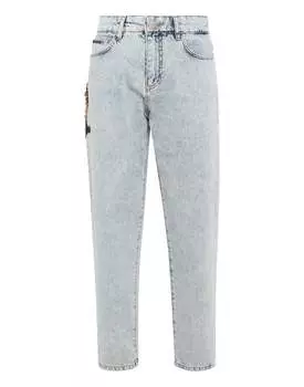 Джинсовые брюки Mom Fit Paisley PHILIPP PLEIN, цвет miami blue