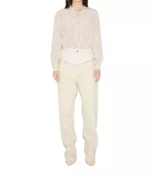 Джинсовые брюки Noemie цвета экрю Isabel Marant, цвет ecru