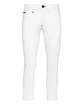 Джинсовые брюки прямого кроя Philipp Plein, цвет Summer Snow