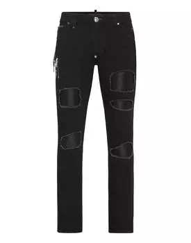Джинсовые брюки Rock Star Fit PHILIPP PLEIN, угольно-черный
