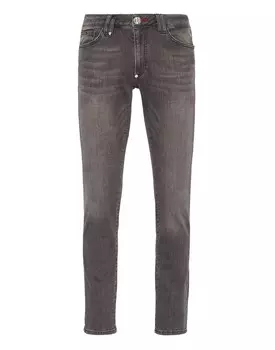 Джинсовые брюки Slim Fit Basic Philipp Plein, цвет Storm Grey